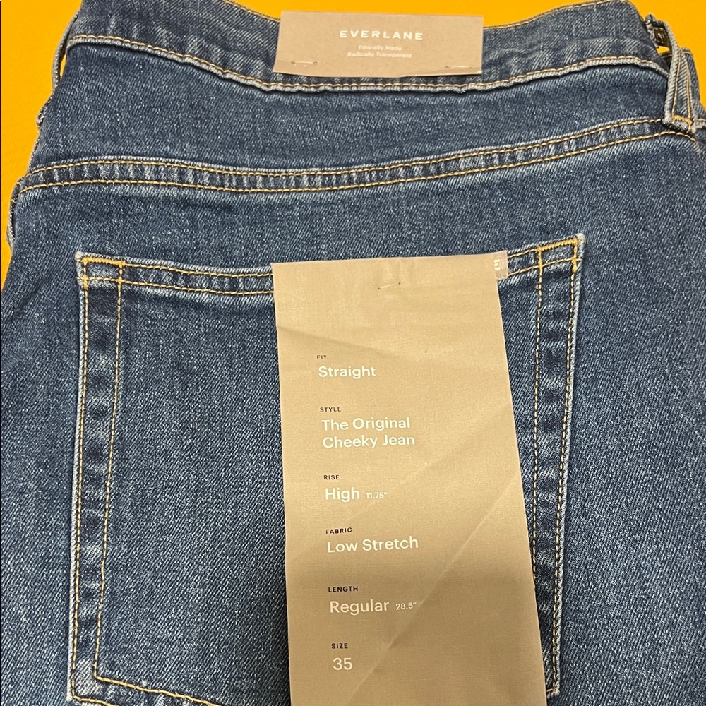 Everlane Straight Leg Blue Jeans